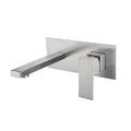Contemporary style fittings with lever handles Wall-mounted fittings for the bathroom