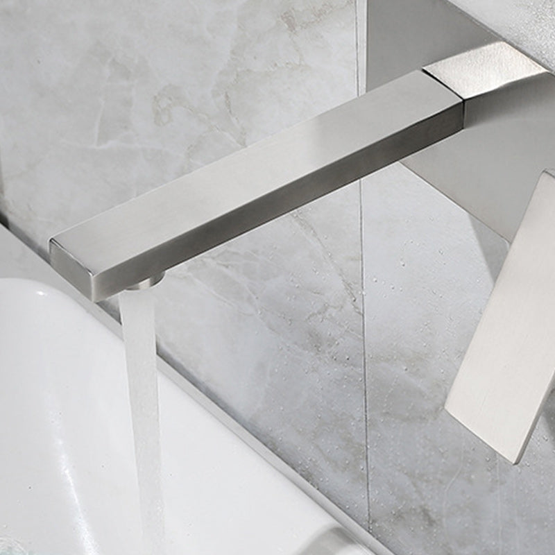 Contemporary style fittings with lever handles Wall-mounted fittings for the bathroom