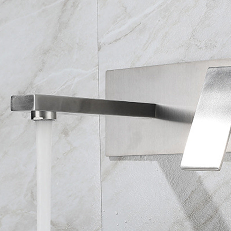 Contemporary style fittings with lever handles Wall-mounted fittings for the bathroom