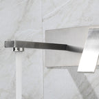 Contemporary style fittings with lever handles Wall-mounted fittings for the bathroom