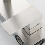 Contemporary style fittings with lever handles Wall-mounted fittings for the bathroom