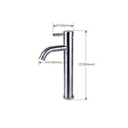 Modern Silver Washbasin Mixer Single Lever Bathroom Faucet with Lever Handle