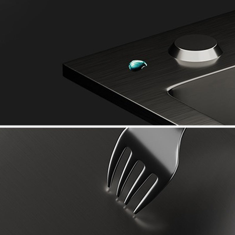 Contemporary Sink Set Stainless Steel Friction Resistant Sink Set for the Kitchen