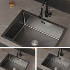 Contemporary Sink Set Stainless Steel Friction Resistant Sink Set for the Kitchen