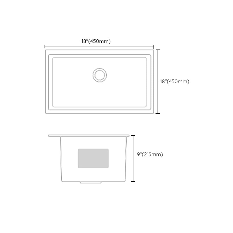 Contemporary Sink Set Stainless Steel Friction Resistant Sink Set for the Kitchen
