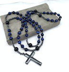 Orion Spiritual Necklace with Tiger Eye & Lapis Lazuli – Men's Rosary