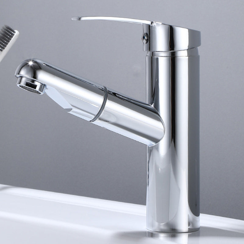 Modern Sink Faucet Uniform Color Metal Sink Bathroom Faucet