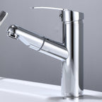 Modern Sink Faucet Uniform Color Metal Sink Bathroom Faucet