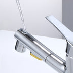 Modern Sink Faucet Uniform Color Metal Sink Bathroom Faucet