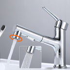 Modern Sink Faucet Uniform Color Metal Sink Bathroom Faucet