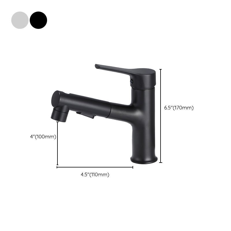 Modern Sink Faucet Uniform Color Metal Sink Bathroom Faucet