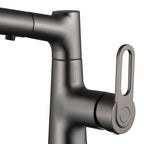 Contemporary Style Center Sink Faucets Lever Handles Faucets for Bathroom