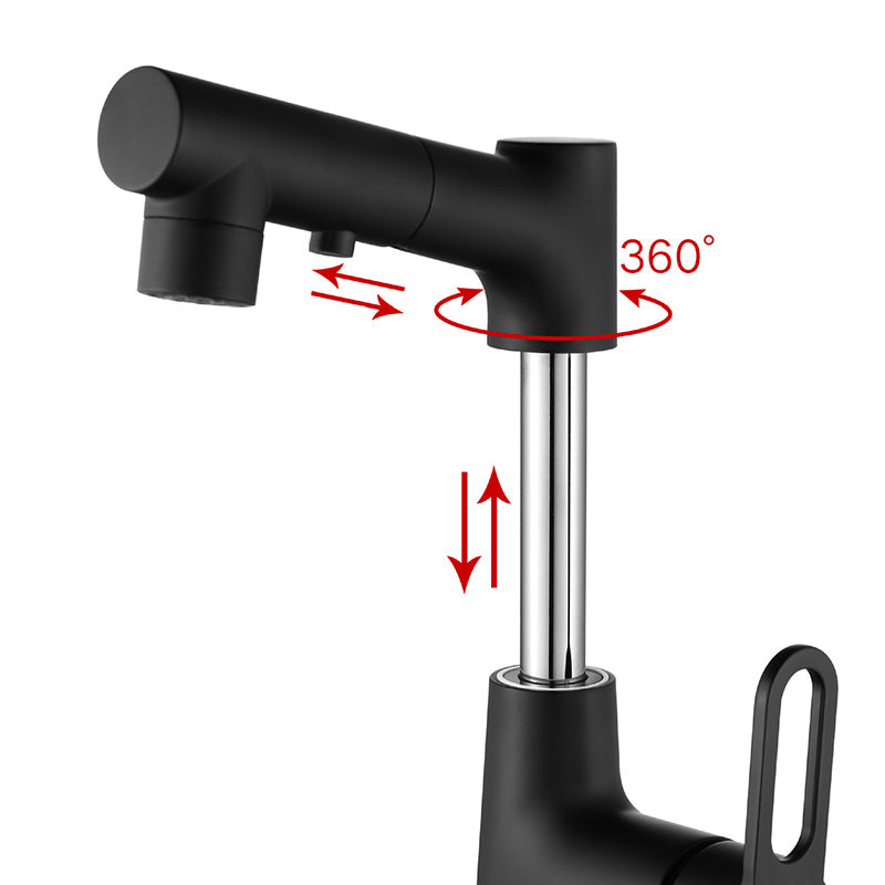 Contemporary Style Center Sink Faucets Lever Handles Faucets for Bathroom