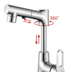 Contemporary Style Center Sink Faucets Lever Handles Faucets for Bathroom
