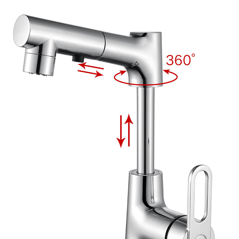 Contemporary Style Center Sink Faucets Lever Handles Faucets for Bathroom