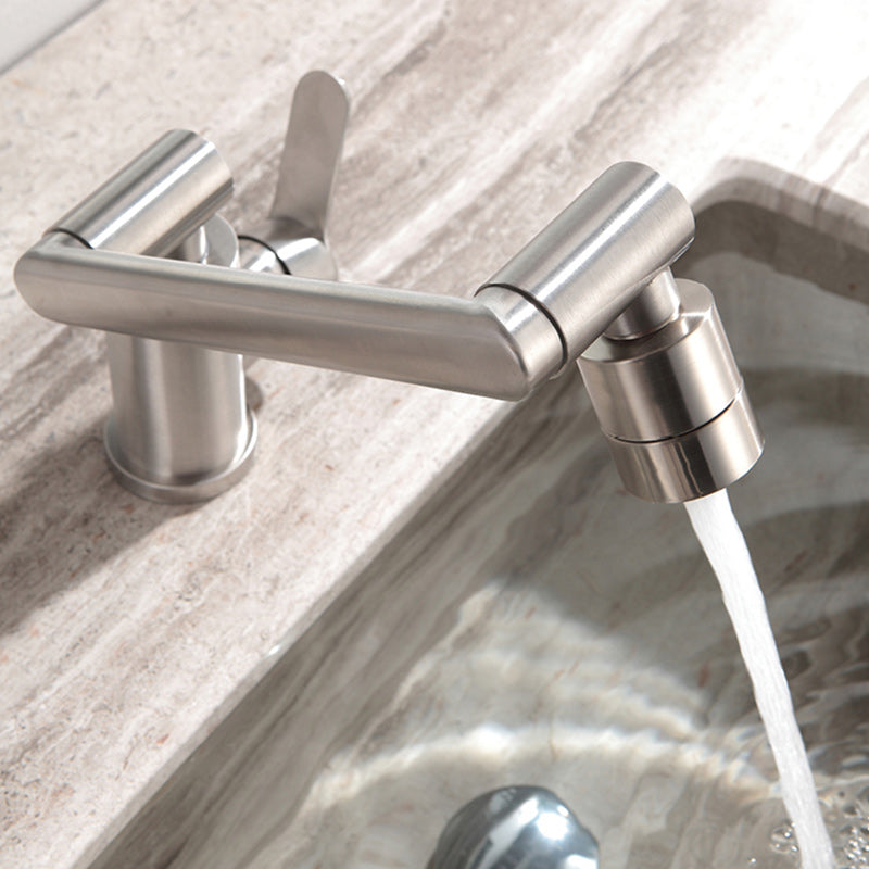 Swivel Spout Bathroom Faucet Single Hole Basin Faucet with Lever Handle