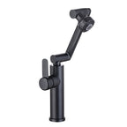 Swivel Spout Bathroom Faucet Single Hole Basin Faucet with Lever Handle