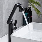 Swivel Spout Bathroom Faucet Single Hole Basin Faucet with Lever Handle