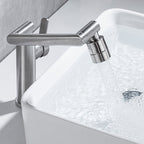 Swivel Spout Bathroom Faucet Single Hole Basin Faucet with Lever Handle