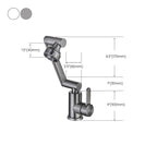 Swivel Spout Bathroom Faucet Single Hole Basin Faucet with Lever Handle