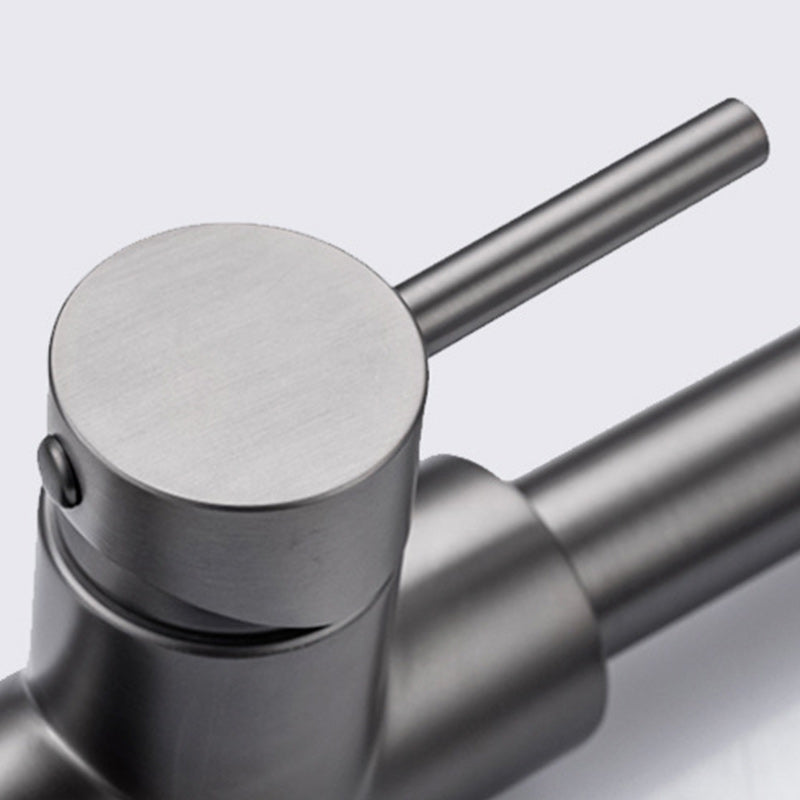 Modern Style Extendable Sink Faucet Single Handle Stainless Steel Sink Faucet