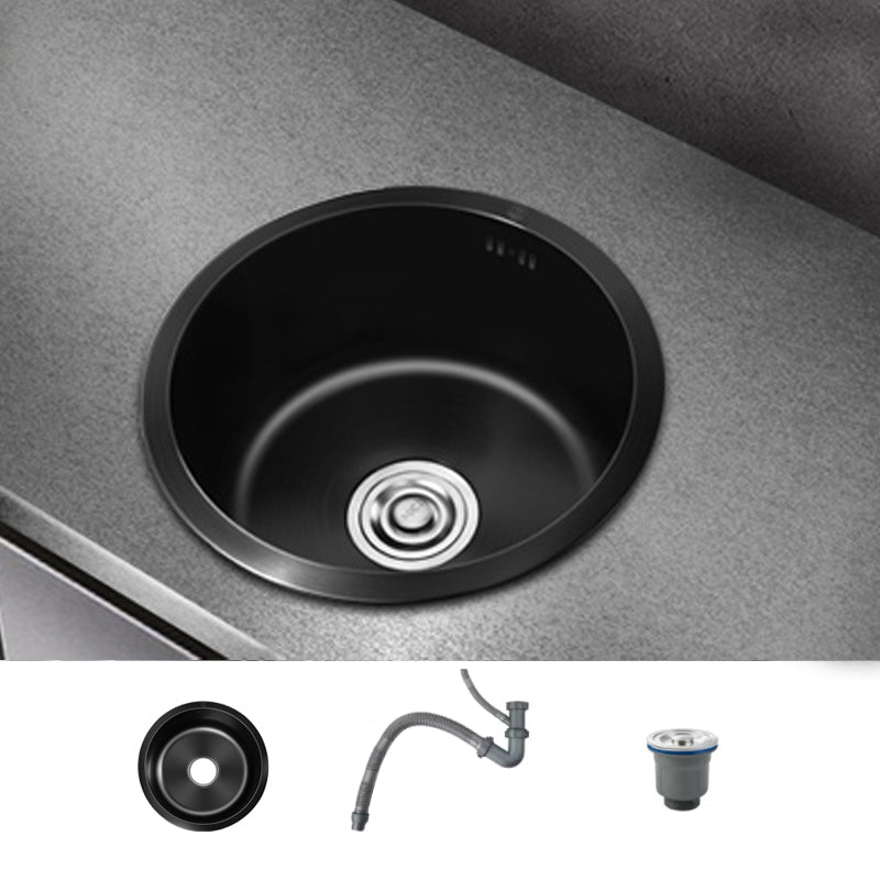 Classic Round Sink Stainless Steel Built-in Sink Non-Slip Round Basin for the Kitchen