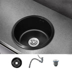 Classic Round Wash Basin Stainless Steel Built-in Basin Non-slip Round Basin for the Kitchen