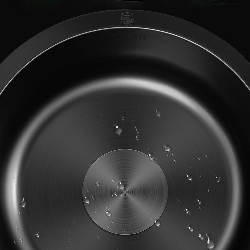 Classic Round Sink Stainless Steel Built-in Sink Non-Slip Round Basin for the Kitchen