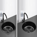 Classic Round Sink Stainless Steel Built-in Sink Non-Slip Round Basin for the Kitchen