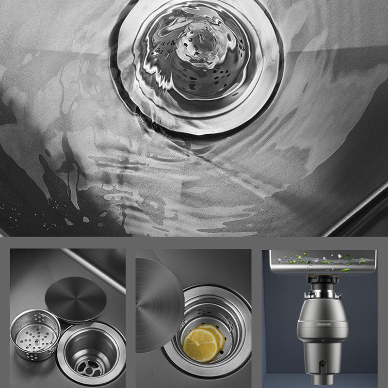 Classic Round Wash Basin Stainless Steel Built-in Basin Non-slip Round Basin for the Kitchen