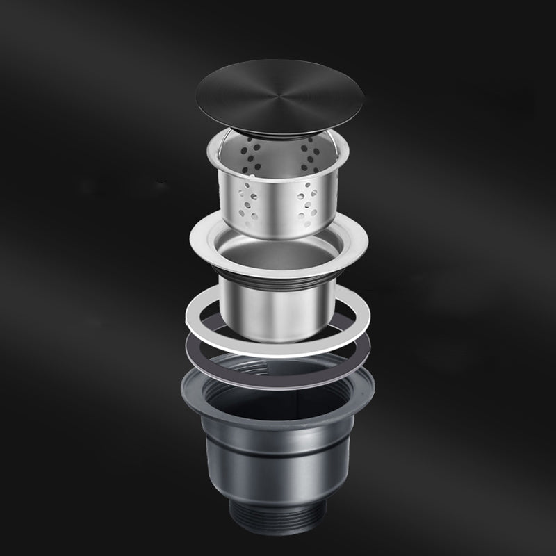 Classic Round Sink Stainless Steel Built-in Sink Non-Slip Round Basin for the Kitchen