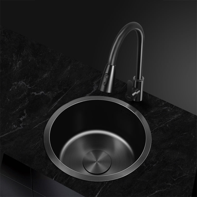 Classic Round Sink Stainless Steel Built-in Sink Non-Slip Round Basin for the Kitchen