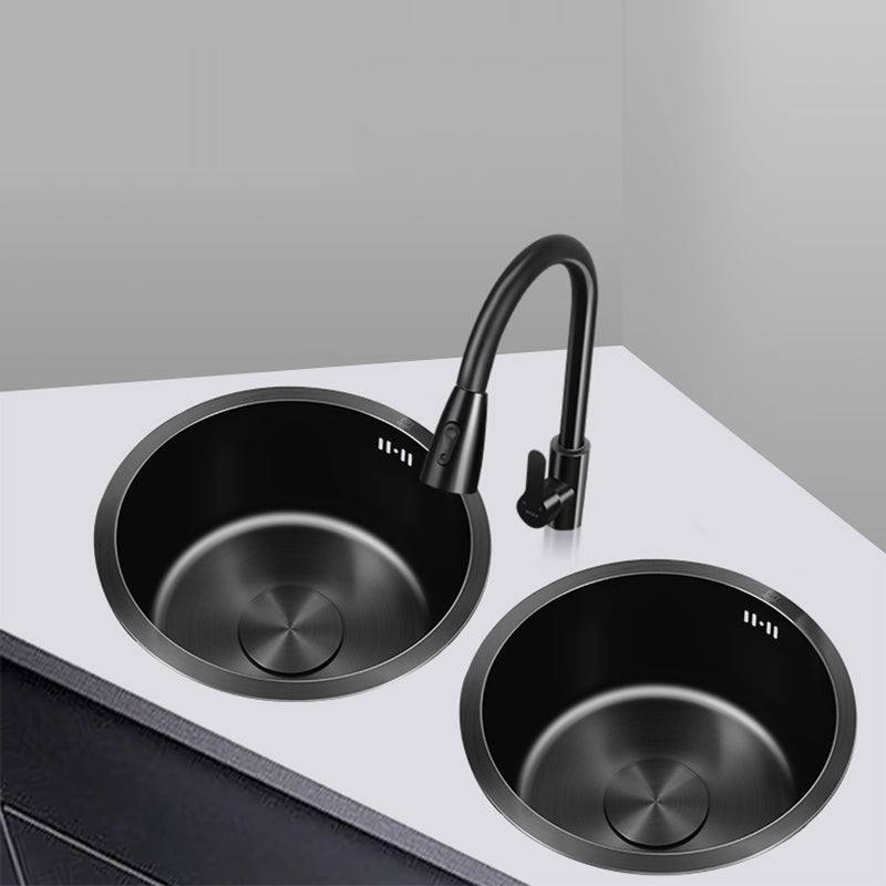 Classic Round Sink Stainless Steel Built-in Sink Non-Slip Round Basin for the Kitchen