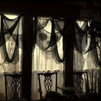 Halloween Fabric Black Polyester Hanging Decoration