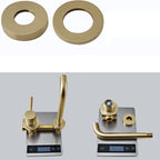 Industrial bathroom faucet brass lever handles 2-hole faucets wall-mounted faucet