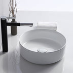 Modern Sink Ceramic Solid Color Round Sink