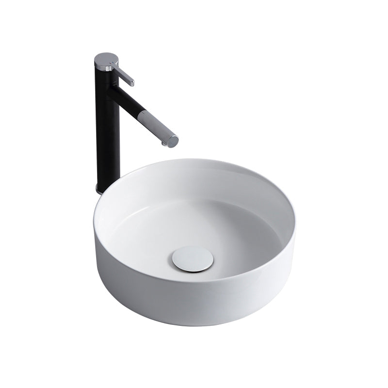 Modern Sink Ceramic Solid Color Round Sink