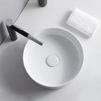 Modern Sink Ceramic Solid Color Round Sink