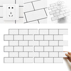 12"x 12" Resin Mosaic Tiles Square Self-Adhesive Tiles for Backsplash & Wall Tile