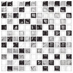 12"x 12" Resin Mosaic Tiles Square Self-Adhesive Tiles for Backsplash & Wall Tile