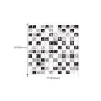 12"x 12" Resin Mosaic Tiles Square Self-Adhesive Tiles for Backsplash & Wall Tile