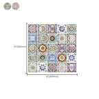 12"x 12" Resin Mosaic Tiles Square Self-Adhesive Tiles for Backsplash & Wall Tile