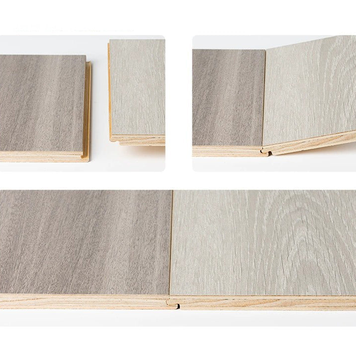 49"x8" width E0 natural solid wood laminate flooring, click-lock, waterproof