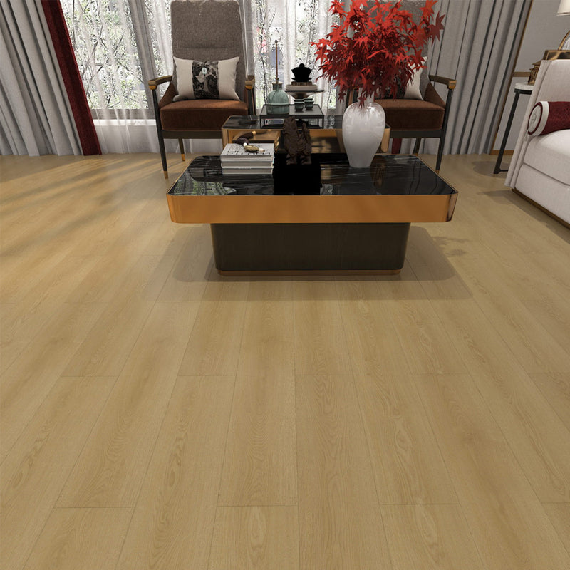 49"x8" width E0 natural solid wood laminate flooring, click-lock, waterproof