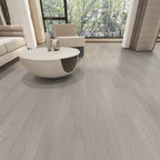 49"x8" width E0 natural solid wood laminate flooring, click-lock, waterproof