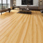 49"x8" width E0 natural solid wood laminate flooring, click-lock, waterproof
