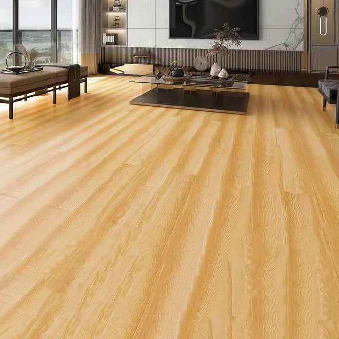 49"x8" width E0 natural solid wood laminate flooring, click-lock, waterproof
