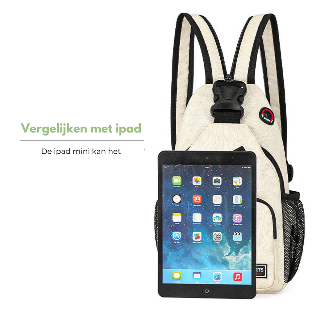 Ladies Crossbody Bag - Canvas Outdoor Shoulder Bag with Multiple Carry Options