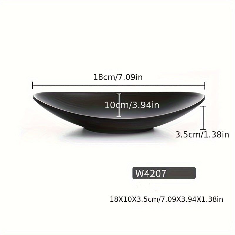BlackTray - Elegant Oval Storage Tray for Jewelry