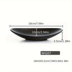 BlackTray - Elegant Oval Storage Tray for Jewelry